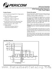 PI74ALVCH16524A datasheet pdf Pericom Technology