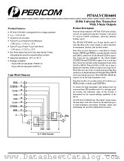 PI74ALVCH16601A datasheet pdf Pericom Technology