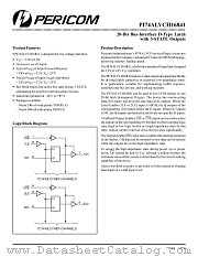 PI74ALVCH16841A datasheet pdf Pericom Technology