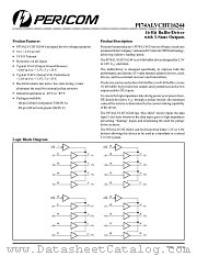 PI74ALVCHT16244A datasheet pdf Pericom Technology