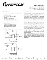 PI74ALVTC16373V datasheet pdf Pericom Technology