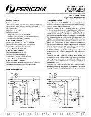 PI74FCT162H646TA datasheet pdf Pericom Technology