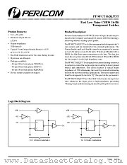 PI74FCT162Q373TV datasheet pdf Pericom Technology