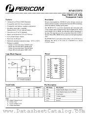 PI74FCT3573Q datasheet pdf Pericom Technology