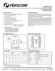 PI74LCX373H datasheet pdf Pericom Technology
