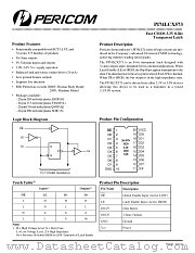 PI74LCX573H datasheet pdf Pericom Technology
