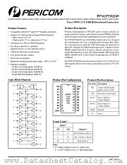 PI74LPT2Q245R datasheet pdf Pericom Technology