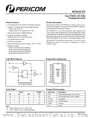 PI74LPT373L datasheet pdf Pericom Technology