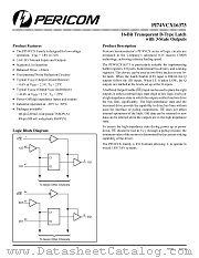 PI74VCX16373V datasheet pdf Pericom Technology