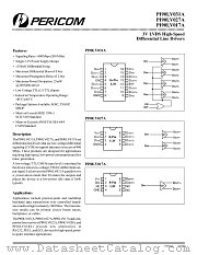 PI90LVB027AW datasheet pdf Pericom Technology