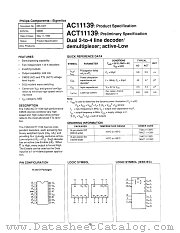 74AC11139N datasheet pdf Philips