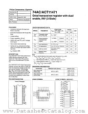 74AC11471D datasheet pdf Philips