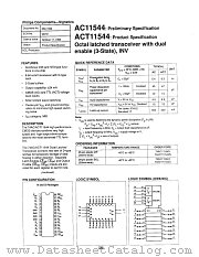 74ACT11544N datasheet pdf Philips
