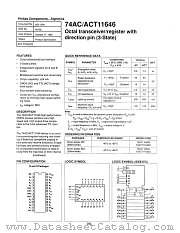 74AC11646D datasheet pdf Philips