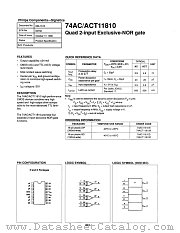 74ACT11810D datasheet pdf Philips