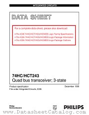 74HC243NB datasheet pdf Philips