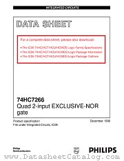 74HC7266U datasheet pdf Philips