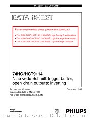 74HC9114U datasheet pdf Philips