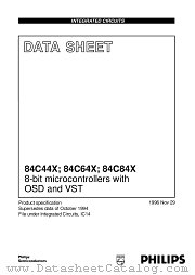 84C640 datasheet pdf Philips