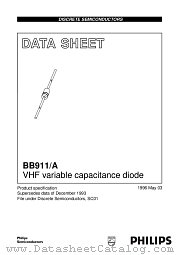 BB911_A datasheet pdf Philips