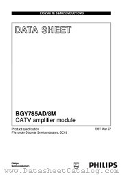 BGY785AD_8M datasheet pdf Philips