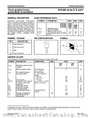 BTA208SERIESE datasheet pdf Philips