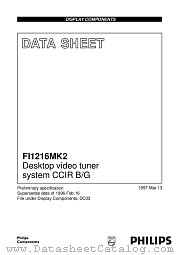 FI1216MK2_HM_IEC datasheet pdf Philips