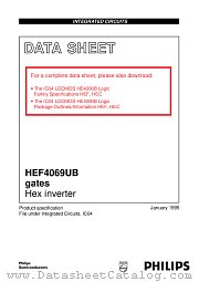 HEF4069UBU datasheet pdf Philips