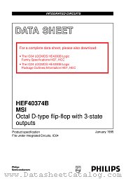HEF40374BDB datasheet pdf Philips