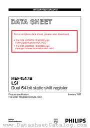 HEF4517BU datasheet pdf Philips