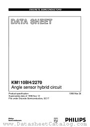 KM110BH_2270 datasheet pdf Philips