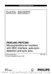 P83C180AER_001S2 datasheet pdf Philips