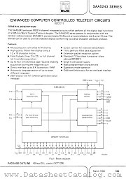 SAA5243M2 datasheet pdf Philips