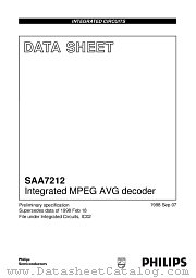 SAA7212H_C1 datasheet pdf Philips