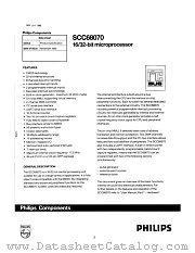 SCC68070CCA84 datasheet pdf Philips