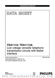 TEA1112AT_C1 datasheet pdf Philips