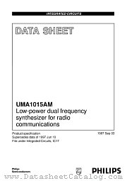 UMA1015AM_C1 datasheet pdf Philips