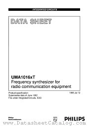 UMA1016XT datasheet pdf Philips