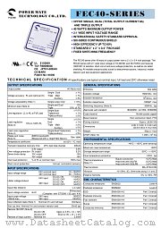 FEC40-24T3312 datasheet pdf Power Mate Technology