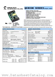QEB100-48S2P5-P datasheet pdf Power Mate Technology