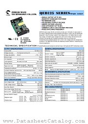 QEB125-48S1P8-K datasheet pdf Power Mate Technology