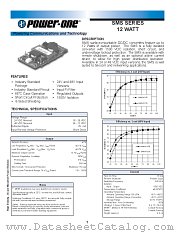 SMS012ZC datasheet pdf Power-One