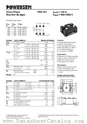 PSD105_16 datasheet pdf POWERSEM