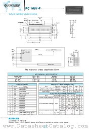 PC1601-F datasheet pdf Powertip Technology