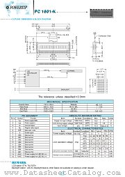 PC1601-G datasheet pdf Powertip Technology