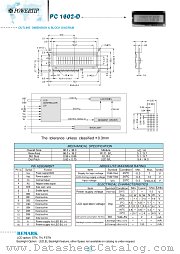 PC1602-D datasheet pdf Powertip Technology