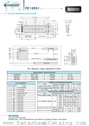 PC1602-I datasheet pdf Powertip Technology