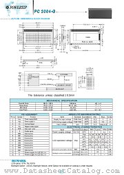 PC2004-G datasheet pdf Powertip Technology