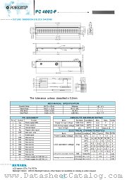 PC4002-F datasheet pdf Powertip Technology