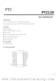 PT2126-C4A-RSM1 datasheet pdf Princeton Technology Corporation